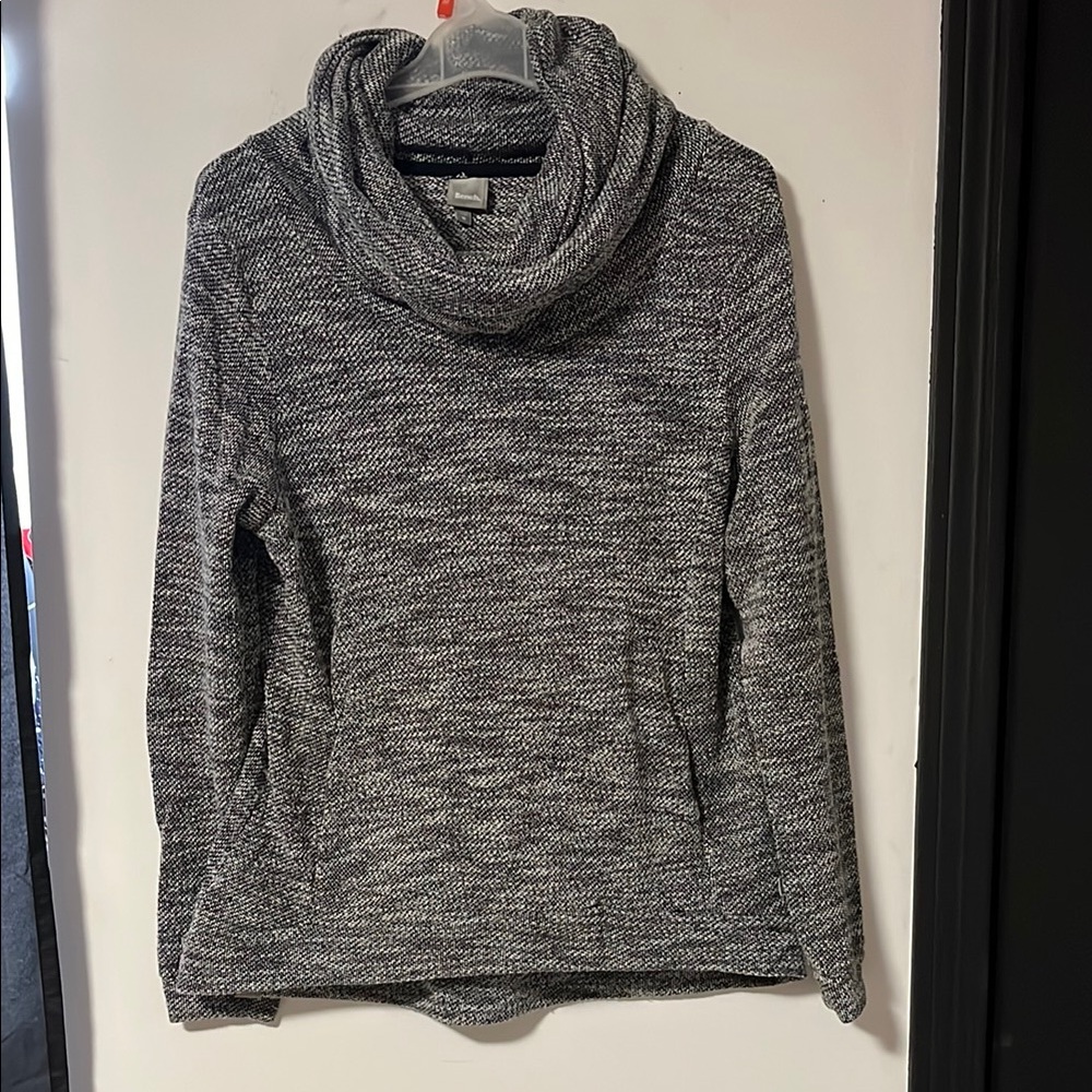 Bench Gray Cowl Neck Sweater Cozy Knit